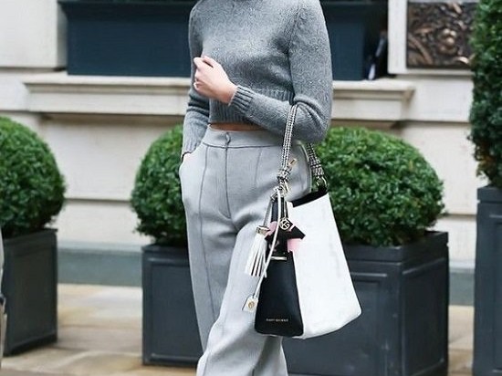 阔腿裤搭什么上衣才能告别臃肿 这份万能公式请收好